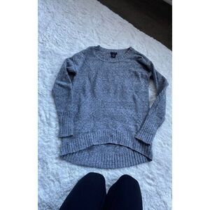 Calvin Klein Grey Knit Gray Long Sleeve Round Neck Sweater